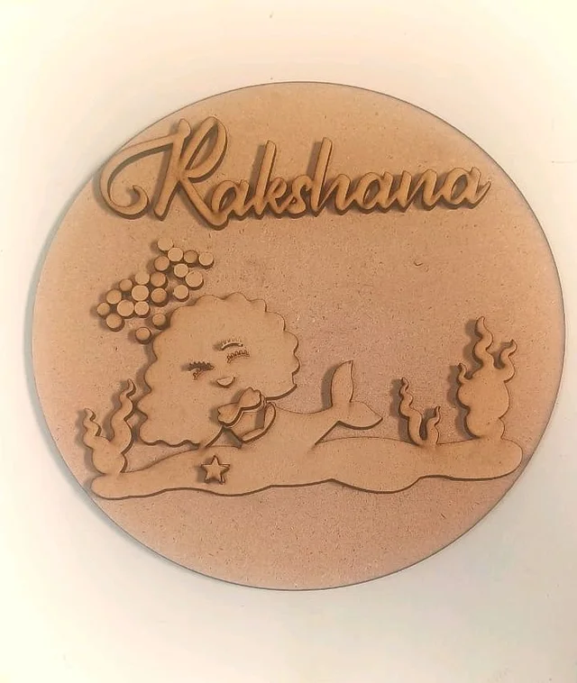 Mermaid Themed Kids Nameboard