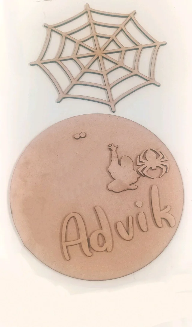 Spider Man Themed Kids Name Board