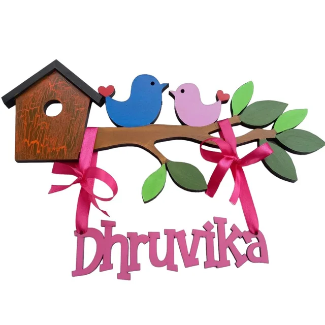 Bird Hanging Name Board