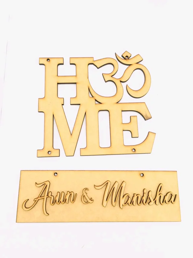 Home Om Name Board