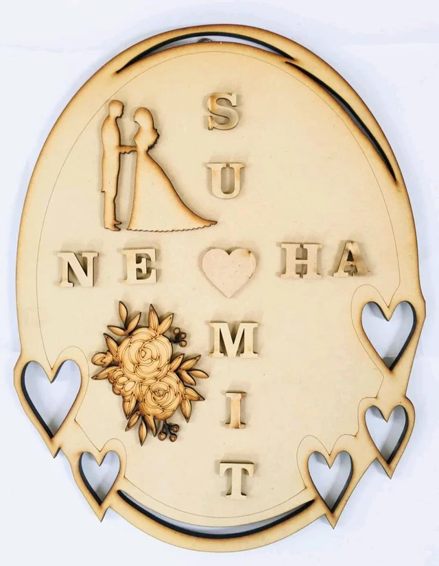 Couple Name Board