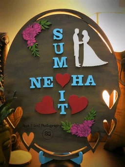 Couple Name Board