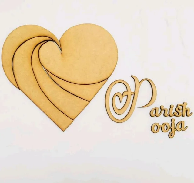 Heart Couple Name Board