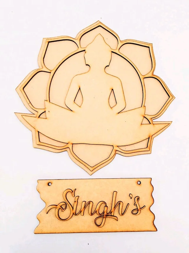 Buddha Hanging Name Board