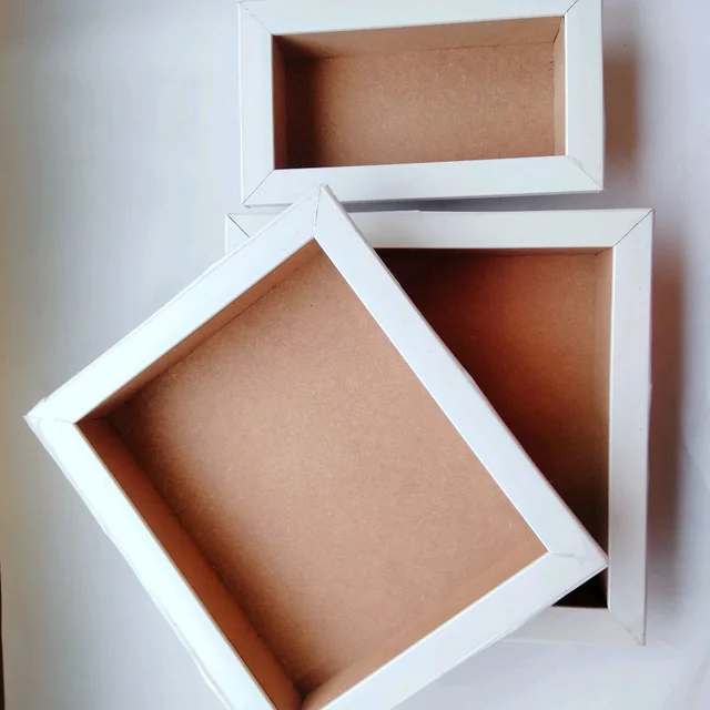 Photo Frame Miniature Shadow Box - Black, 10 Inch / 8 Inch / 2 Inch, Without LED Lights