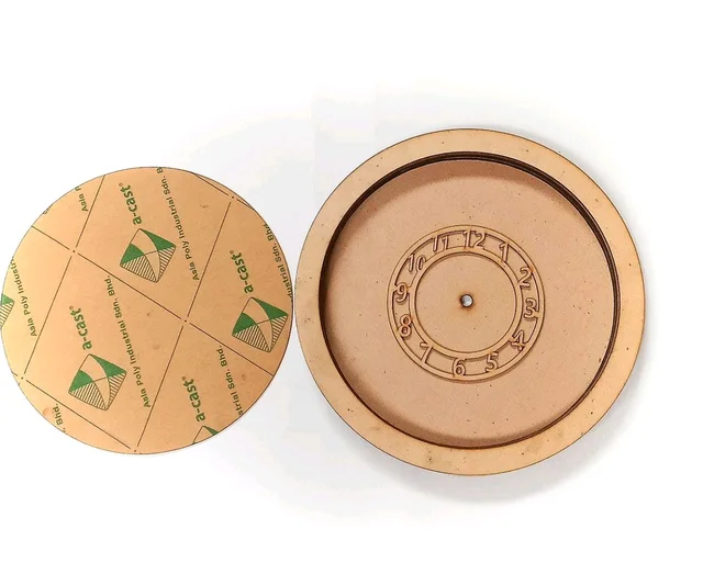 Clock With Acrylic Cover - 10 Inch, 8mm( 4mm Base + 4mm Ring)