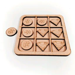 Tic Tac Toe Board Game Avenger Theme - 2.5mm + 2.5mm