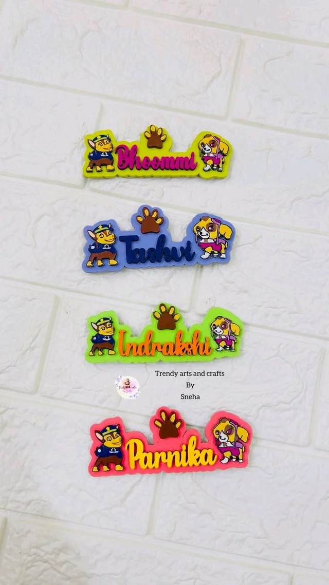 Customised Fridge Magnet Paw Petrol Theme - 1