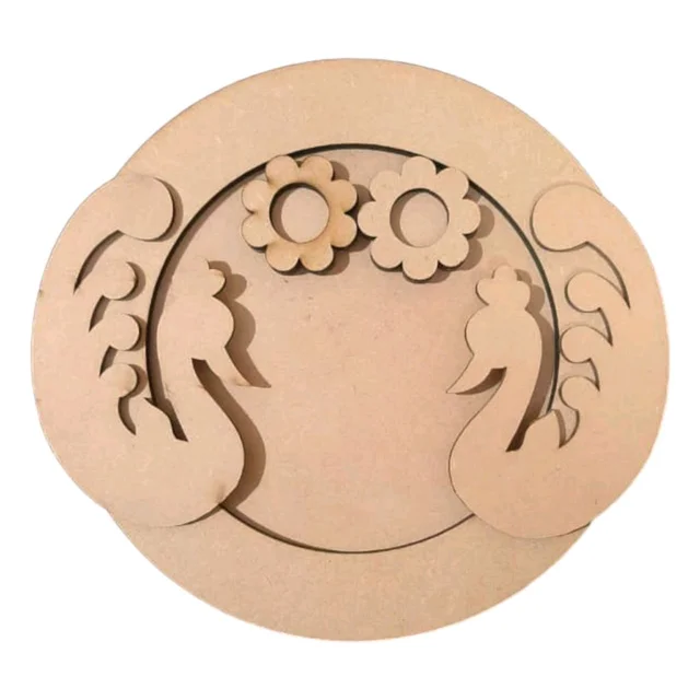 Peacock Pooja Thali - 10 Inches