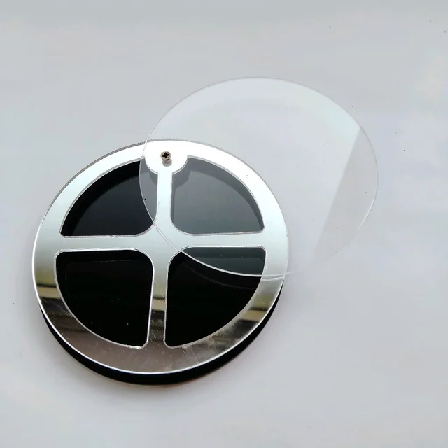 Kumkum Box - Silver With Black Base