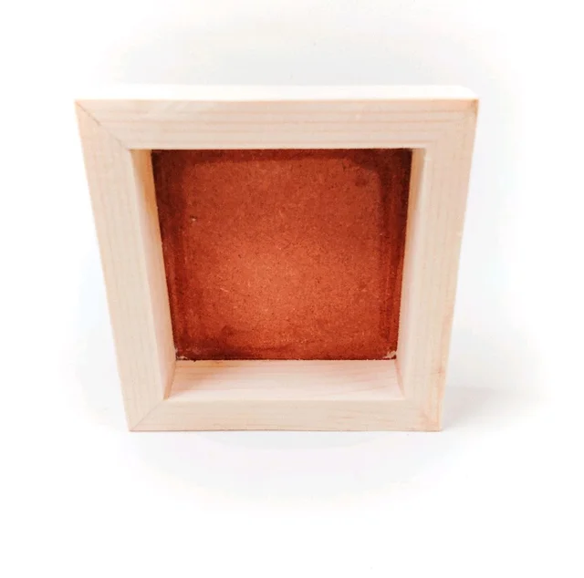 Miniature Wooden Doll Frames - Square - Plain