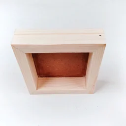 Miniature Wooden Doll Frames - Square - Plain