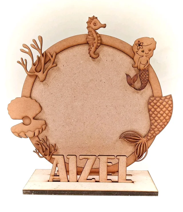 Kids Name Board Marmaid Theme