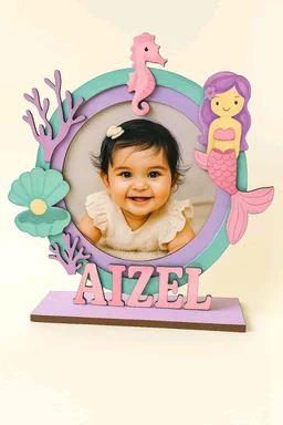 Kids Name Board Marmaid Theme