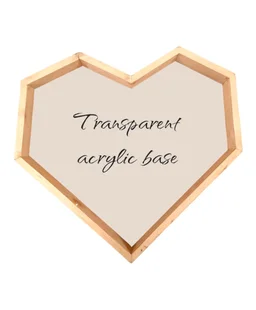 Heart Wooden Frames - Varmala Preservation - 12 x 12 x 1.5 Inches