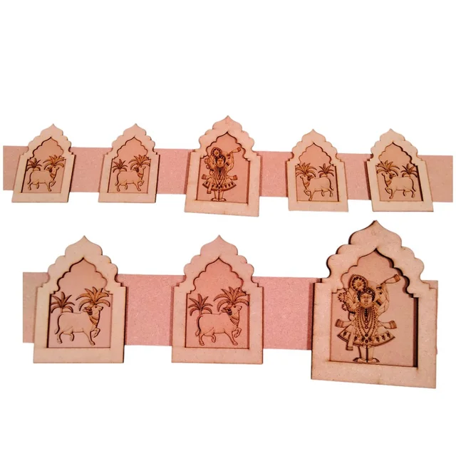 Jharokha Bandhanwar Door Hanging Pichwai Cow- Toran 7