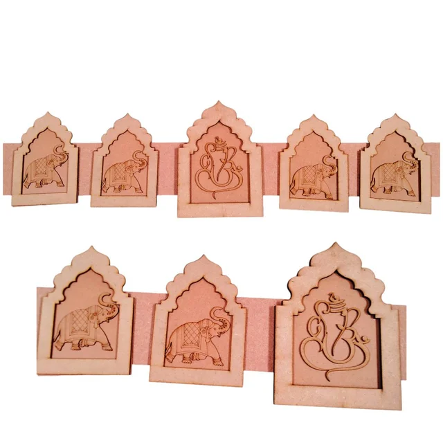 Jharokha Bandhanwar Door Hanging Ganesha Elephant- Toran 10
