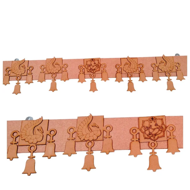Bells , Peacock & Ganesha Bandhanwar Door Hanging - Toran 18