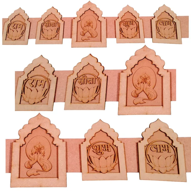Jharokha Bandhanwar Door Hanging Shub Labh Raam Seeta - Toran 22