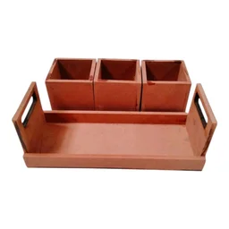 Dry Fruits Jar & Tray Set Without Lid - Large Set