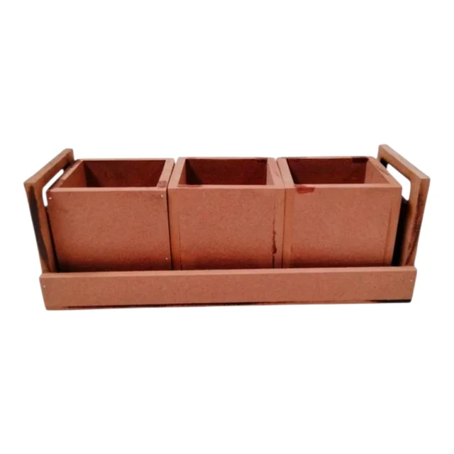 Dry Fruits Jar & Tray Set Without Lid - Small Set