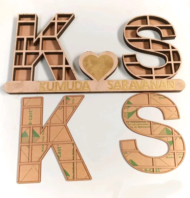 Miniature Alphabet Bookshelf - Couple - 7 Inches