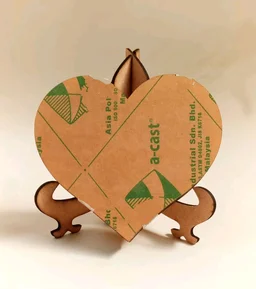 Miniature Bookshelf - Heart - 10 Inches, Without Easel Stand