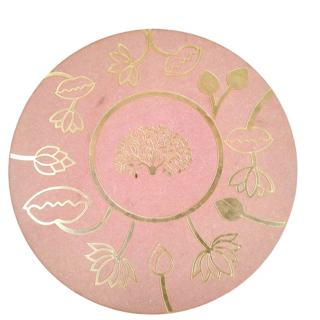 Pichwai Lotus Pond With Life Of Tree - 12 Inches