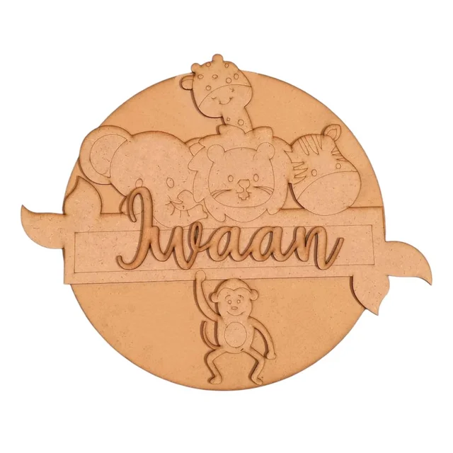 Jungle Theme Kids Name Board