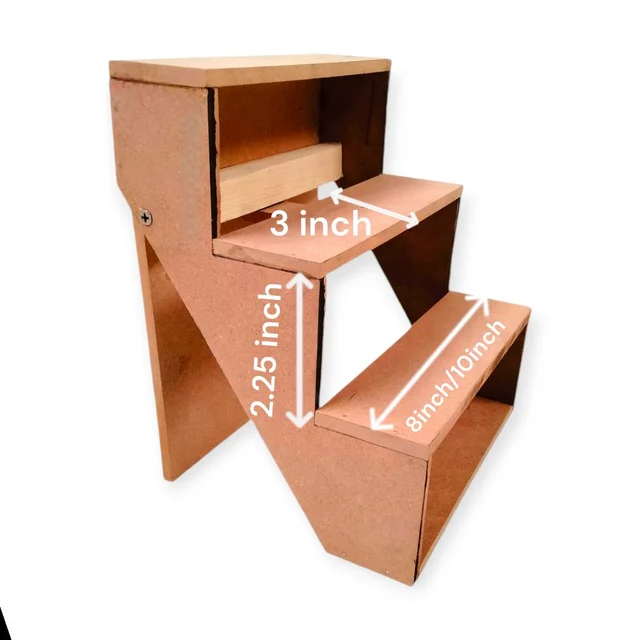3 Step Foldable Golu Padi / Display Stand - Step Size - 8 Inches