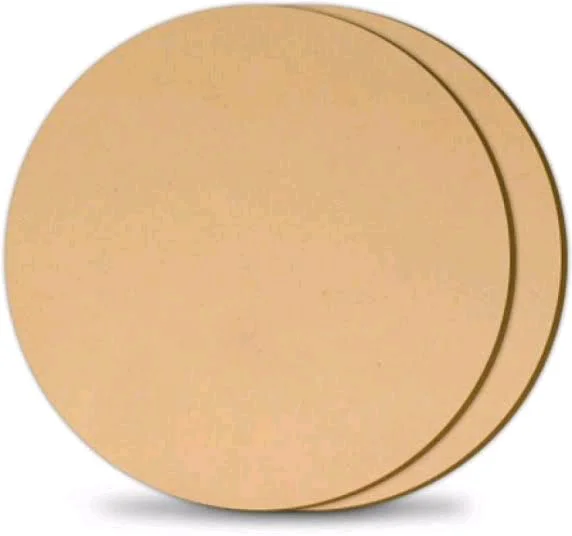 5.5 to 6.5 Inch Round MDF Base - 4mm Thickness - Set Of 5 Pcs