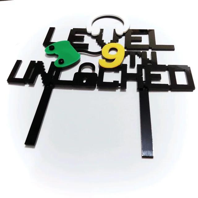 Birthday Cake Topper - Gamers - Small