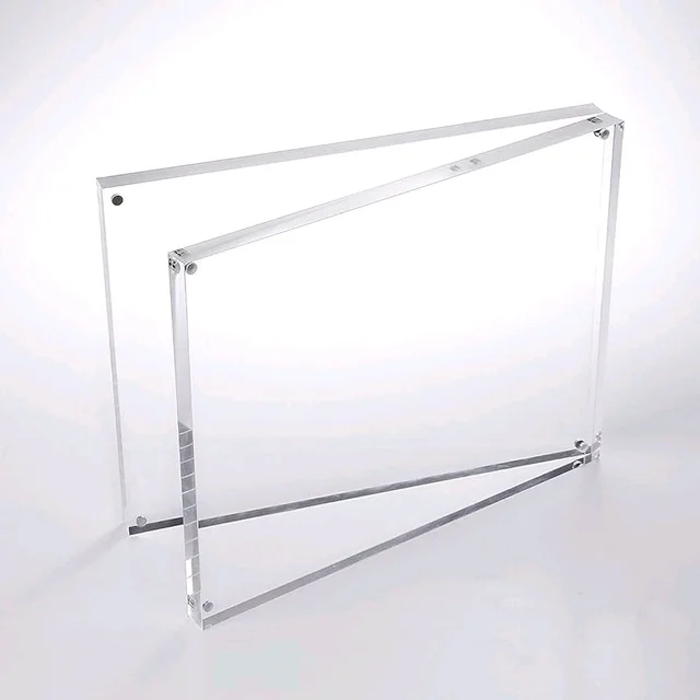 Acrylic Magnetic Fridge Magnet Double Side Display - Pack Of 5