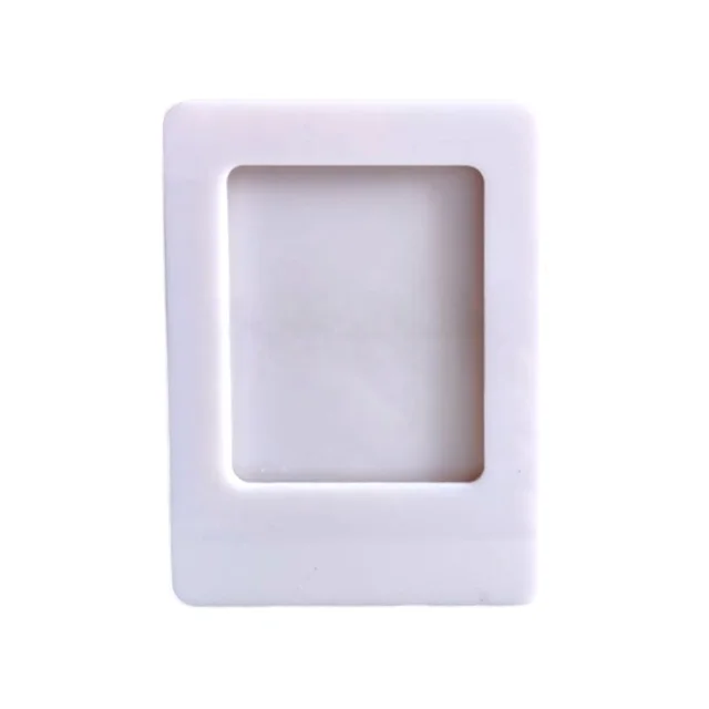 White Acrylic Polaride Fridge Magnet - Pack Of 2