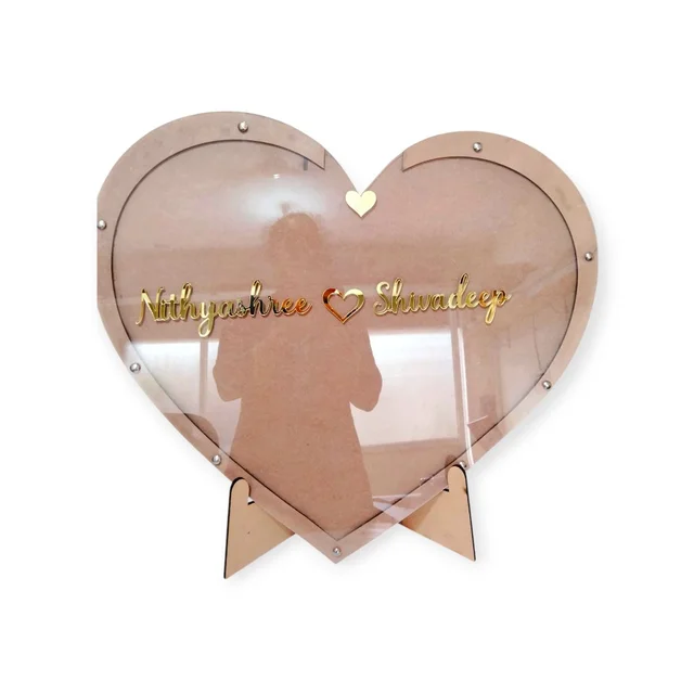 Wedding Guest Book - Wishes Memories Drop Box - 150 Guests