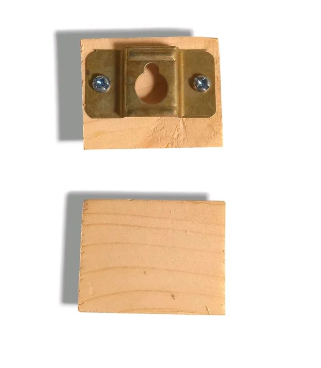 Pinewood Blocks With Back Hook - Set Of 5