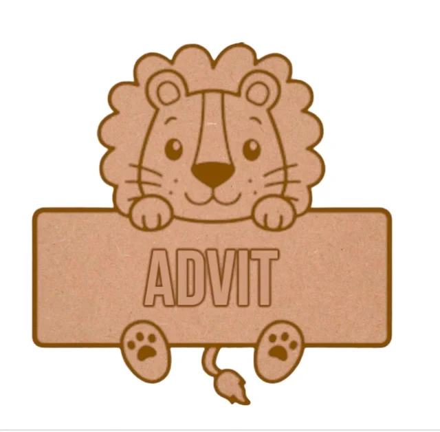 Lion Double Layer Fridge Magnet - 1pc