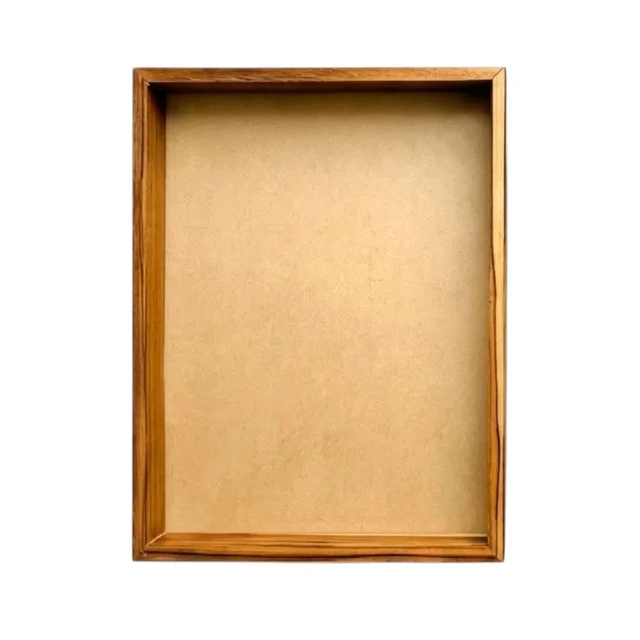1.5 Inches TeakWood Floating Frame / Varmala Preservation Frame Base MDF - 14 * 10 * 1.5 Inches
