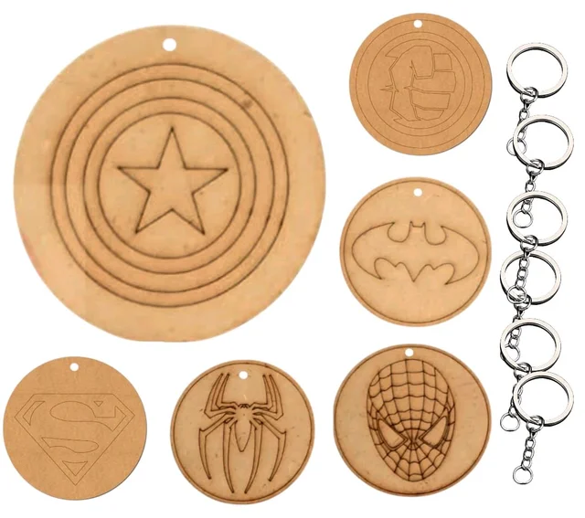 Superhero Key chain set of 12pcs