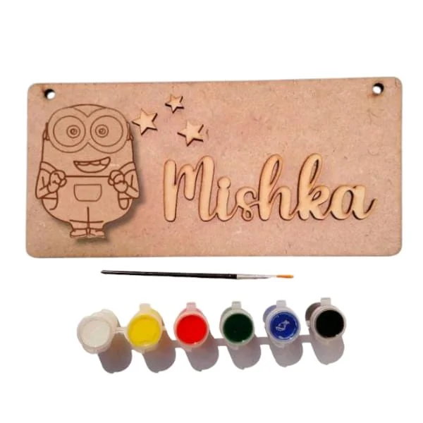 Kids Minion DIY Kits Girls / Boys with tempera colours - 10pcs