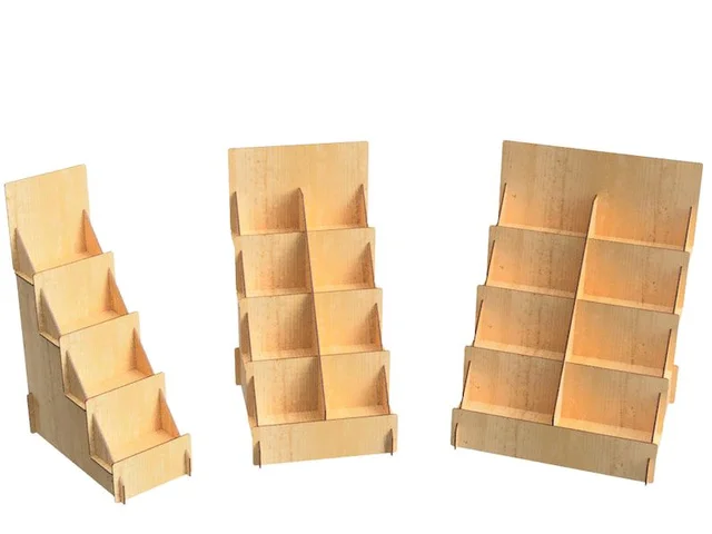 Collapsible Versatile Store Stand for Booklets, Magazines, and Souvenirs.