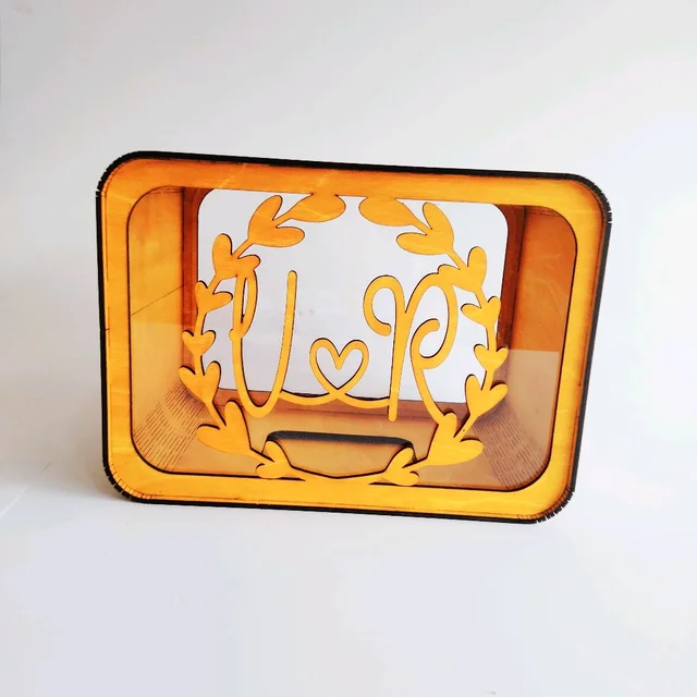 Guest Book - Wishes Memories Drop Box - Yellow