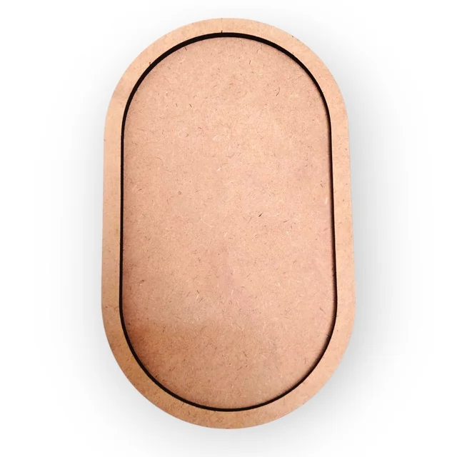 Oval Tray / Board With Border