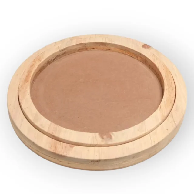 Round Pinewood Frame - 14 Inches