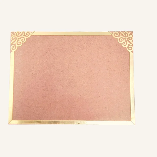 Nameboard With Gold Ornamental Border - 16 * 12 Inches