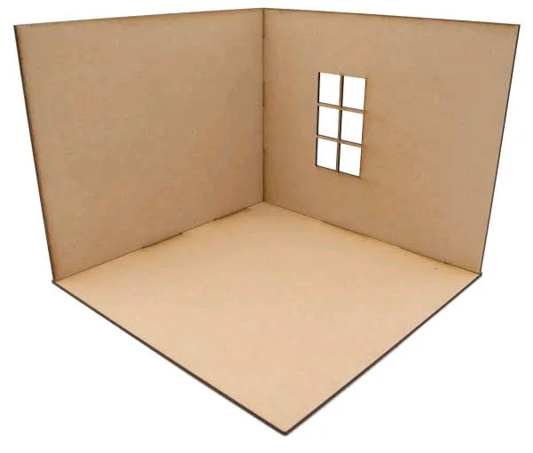 DIY RoomBox / Dollhouse Open - With Window - 10 * 10 * 10 Inches