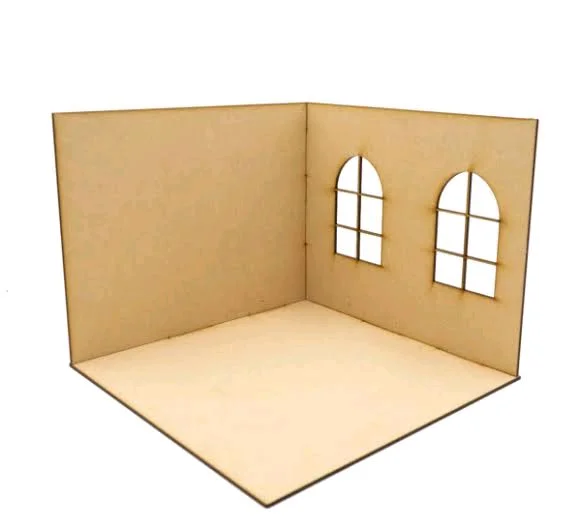 DIY RoomBox / Dollhouse Open - With Window - 10 * 10 * 10 Inches