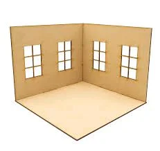 DIY RoomBox / Dollhouse Open - With Window - 8 * 8 * 8 Inches