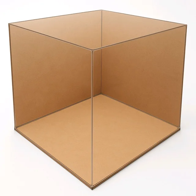 DIY Closed RoomBox / Dollhouse - With Acrylic Cover - 8 * 8 * 6 Inches