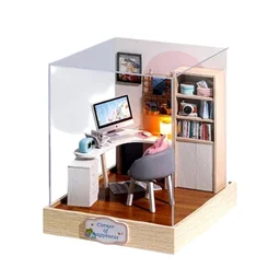 DIY RoomBox / Dollhouse Closed - With Acrylic Cover ( Room Box ) - 6 * 6 * 8 Inches